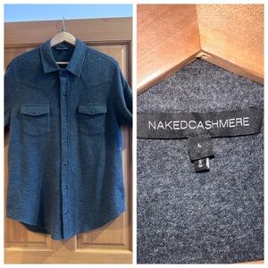 Naked Cashmere Gray snap front Shirt